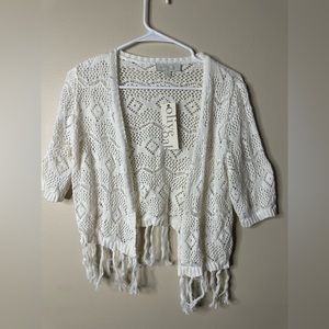 White knitted cardigan Olive & Oak